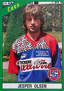 Sticker Jesper Olsen - FOOT 1990-1991 - Panini