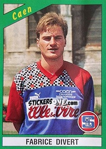 Sticker Fabrice Divert - FOOT 1990-1991 n. 53 - Panini