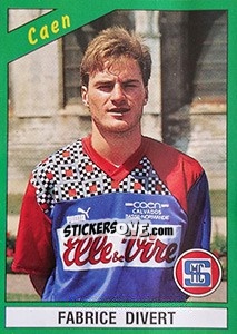 Sticker Fabrice Divert - FOOT 1990-1991 - Panini