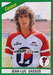 Cromo Jean-Luc Sassus - FOOT 1990-1991 n. 57 - Panini