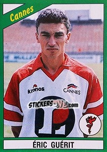 Sticker Eric Guérit - FOOT 1990-1991 n. 61 - Panini