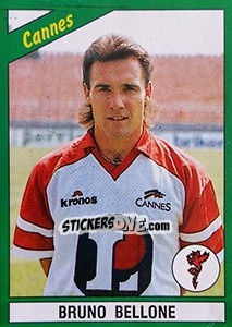 Sticker Bruno Bellone - FOOT 1990-1991 n. 66 - Panini