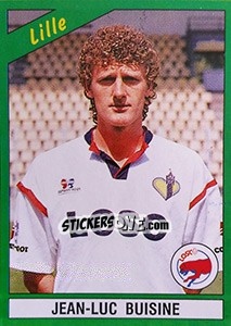 Figurina Jean-Luc Buisine - FOOT 1990-1991 - Panini