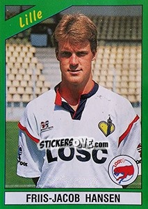 Sticker Friis-Jacob Hansen - FOOT 1990-1991 - Panini