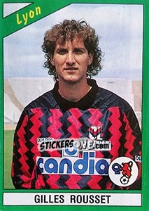 Sticker Gilles Rousset - FOOT 1990-1991 n. 80 - Panini