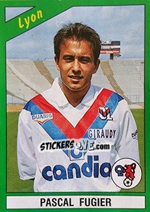 Figurina Pascal Fugier - FOOT 1990-1991 - Panini