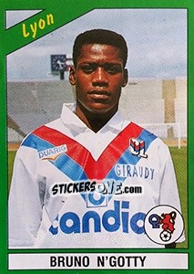Sticker Bruno N'Gotty - FOOT 1990-1991 n. 82 - Panini