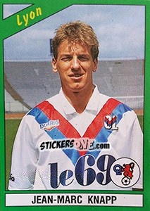 Sticker Jean-Marc Knapp - FOOT 1990-1991 - Panini