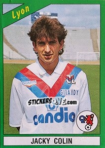 Figurina Jacky Colin - FOOT 1990-1991 - Panini