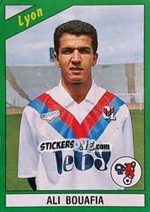 Cromo Ali Bouafia - FOOT 1990-1991 - Panini