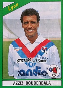 Sticker Azziz Bouderbala - FOOT 1990-1991 - Panini