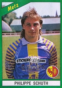 Sticker Philippe Schuth - FOOT 1990-1991 - Panini