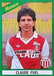 Sticker Claude Puel - FOOT 1990-1991 - Panini