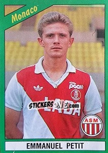 Sticker Emmanuel Petit - FOOT 1990-1991 n. 118 - Panini