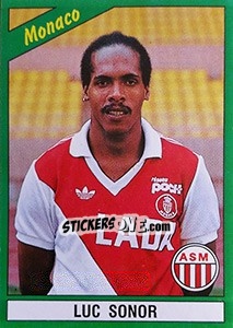 Sticker Luc Sonor - FOOT 1990-1991 - Panini