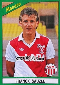 Sticker Franck Sauzée - FOOT 1990-1991 n. 121 - Panini