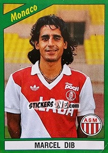 Figurina Marcel Dib - FOOT 1990-1991 - Panini