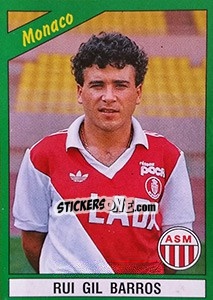 Sticker Rui Gil Barros - FOOT 1990-1991 n. 123 - Panini