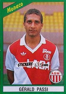 Sticker Gérald Passi - FOOT 1990-1991 n. 124 - Panini