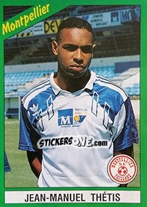 Sticker Jean-Manuel Thétis - FOOT 1990-1991 n. 130 - Panini