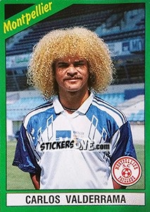 Figurina Carlos Valderrama - FOOT 1990-1991 - Panini