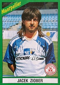 Sticker Jacek Ziober - FOOT 1990-1991 - Panini