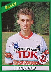 Sticker Franck Gava - FOOT 1990-1991 - Panini