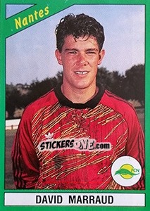 Sticker David Marraud - FOOT 1990-1991 - Panini