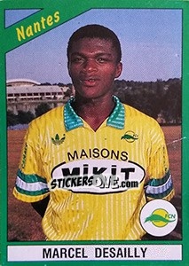 Sticker Marcel Desailly - FOOT 1990-1991 n. 154 - Panini