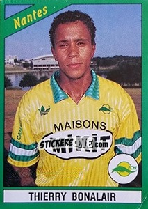 Sticker Thierry Bonalair - FOOT 1990-1991 - Panini