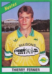 Sticker Thierry Fernier - FOOT 1990-1991 n. 158 - Panini