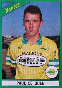 Sticker Paul Le Guen - FOOT 1990-1991 n. 159 - Panini