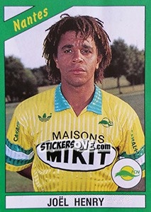 Sticker Joël Henry - FOOT 1990-1991 - Panini