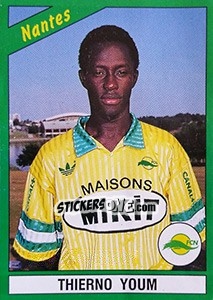 Figurina Thierno Youm - FOOT 1990-1991 - Panini