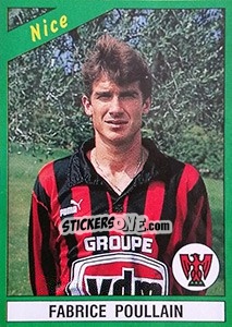 Cromo Fabrice Poullain - FOOT 1990-1991 - Panini