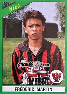 Sticker Frédéric Martin - FOOT 1990-1991 n. 168 - Panini
