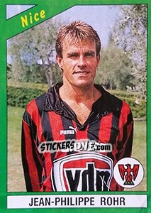 Sticker Jean-Philippe Rohr - FOOT 1990-1991 n. 170 - Panini