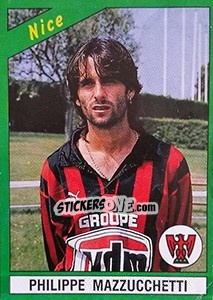 Cromo Philippe Mazzucchetti - FOOT 1990-1991 - Panini