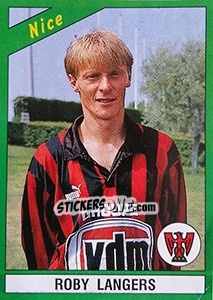 Sticker Roby Langers - FOOT 1990-1991 - Panini