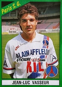 Sticker Jean-Luc Vasseur - FOOT 1990-1991 - Panini