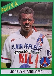 Cromo Jocelyn Angloma - FOOT 1990-1991 - Panini