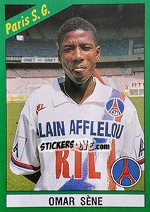 Sticker Omar Sène - FOOT 1990-1991 n. 182 - Panini