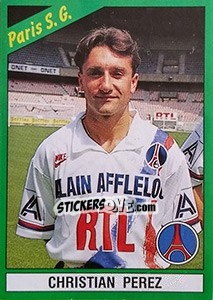Sticker Christian Perez - FOOT 1990-1991 n. 184 - Panini