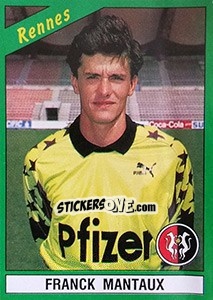 Figurina Franck Mantaux - FOOT 1990-1991 n. 188 - Panini