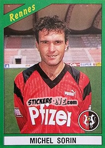 Sticker Michel Sorin - FOOT 1990-1991 n. 191 - Panini