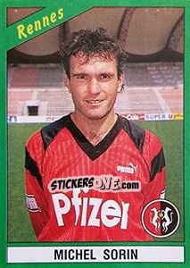 Sticker Michel Sorin - FOOT 1990-1991 - Panini