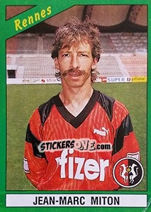 Sticker Jean-Marc Miton - FOOT 1990-1991 n. 192 - Panini