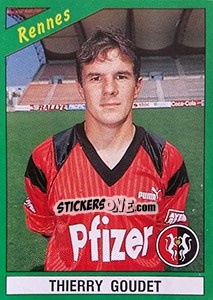 Figurina Thierry Goudet - FOOT 1990-1991 n. 194 - Panini