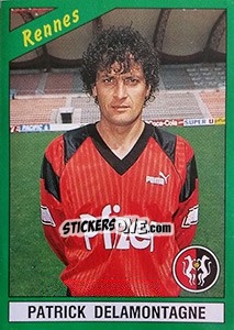 Sticker Patrick Delamontagne - FOOT 1990-1991 - Panini