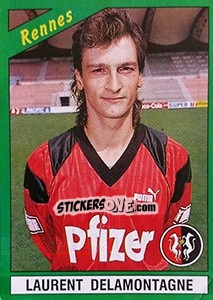 Sticker Laurent Delamontagne - FOOT 1990-1991 - Panini